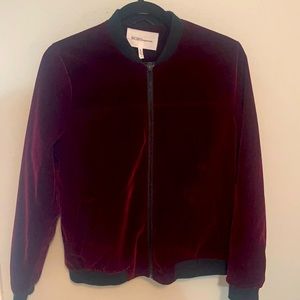 BCBGeneration Velvet Bomber Jacket